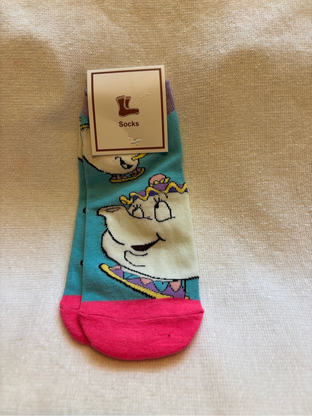 New vintage beauty and the beast socks